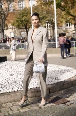 ADRIANA LIMA Arrives at Miu Miu Womenswear Spring/Summer 2024 Show at Paris Fashion Week 10/03/2023