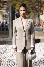ADRIANA LIMA Arrives at Miu Miu Womenswear Spring/Summer 2024 Show at Paris Fashion Week 10/03/2023