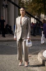 ADRIANA LIMA Arrives at Miu Miu Womenswear Spring/Summer 2024 Show at Paris Fashion Week 10/03/2023