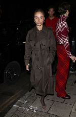 ADWOA ABOAH Out for Burberry Dinner in London 12/12/2023