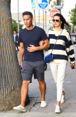 ALESSANDRA AMBROSIO and Richard Lee Out for Lunch in Venice Beach 10/23/2023