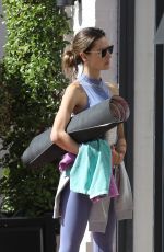 ALESSANDRA AMBROSIO Heading to Yoga Session in Pacific Palisades 10/21/2023