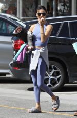 ALESSANDRA AMBROSIO Heading to Yoga Session in Pacific Palisades 10/21/2023