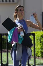 ALESSANDRA AMBROSIO Heading to Yoga Session in Pacific Palisades 10/21/2023