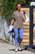 ALESSANDRA AMBROSIO Leaves a Gym in West Hollywood 10/17/2023