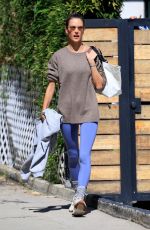 ALESSANDRA AMBROSIO Leaves a Gym in West Hollywood 10/17/2023