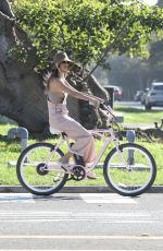 ALESSANDRA AMBROSIO Out for Bike Ride in Santa Monica 10/14/2023