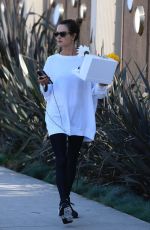 ALESSANDRA AMBROSIO Out with a Flower Bouquet in Brentwood 10/27/2023