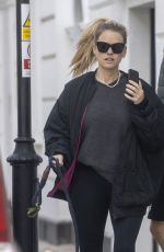 ALICE EVE Out with Her Dog in London 10/04/2023