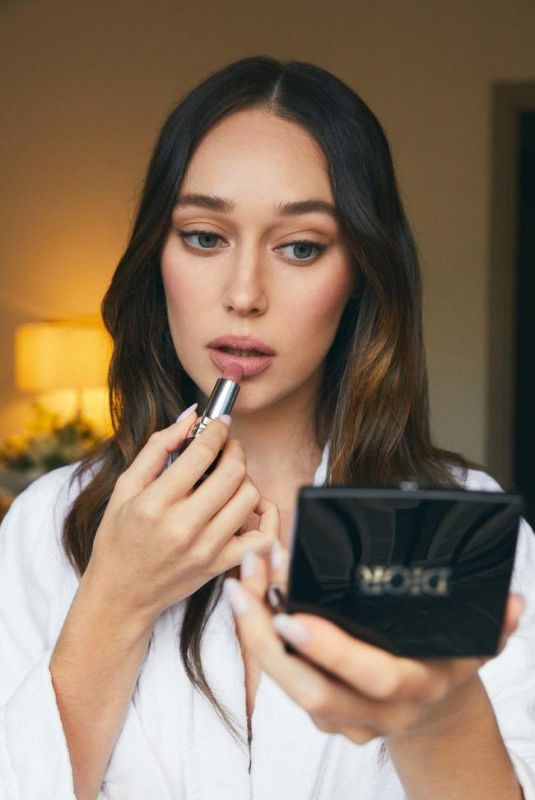 ALYCIA DEBNAM-CAREY for Vogue Australia L’or de J’adore Paris Exhibition Photo Diary, October 2023