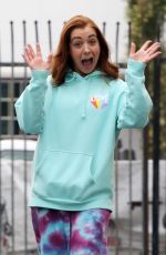 ALYSON HANNIGAN Arrives at Dancing with the Stars Rehearsal Studio in Los Angeles 10/25/2023