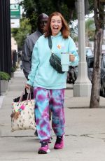 ALYSON HANNIGAN Arrives at Dancing with the Stars Rehearsal Studio in Los Angeles 10/25/2023