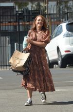 ALYSON HANNIGAN Arrives at Dancing with the Stars Studio in Los Angeles 10/26/2023