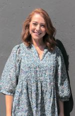 ALYSON HANNIGAN Arrives at DWTS Rehearsals in Los Angeles 10/12/2023