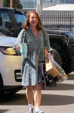 ALYSON HANNIGAN Arrives at DWTS Rehearsals in Los Angeles 10/12/2023