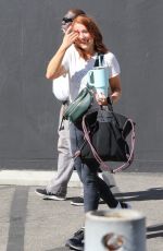 ALYSON HANNIGAN Arrives at Practice at DWTS Studios in Los Angeles 10/06/2023
