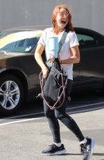 ALYSON HANNIGAN Arrives at Practice at DWTS Studios in Los Angeles 10/06/2023