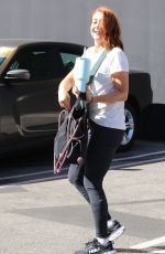 ALYSON HANNIGAN Arrives at Practice at DWTS Studios in Los Angeles 10/06/2023