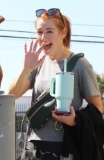ALYSON HANNIGAN Leaves Dance Studio in Los Angeles 10/18/2023