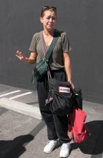 ALYSON HANNIGAN Leaves Dancing With The Stars Rehearsals in Los Angeles 10/04/2023