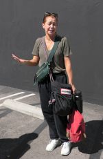 ALYSON HANNIGAN Leaves Dancing With The Stars Rehearsals in Los Angeles 10/04/2023