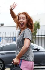 ALYSON HANNIGAN Leaves Dancing With The Stars Studio in Hollywood 09/30/2023