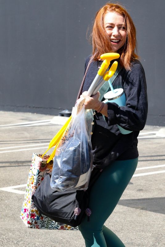 ALYSON HANNIGAN Leaves DWTS Practice in Hollywood 10/08/2023