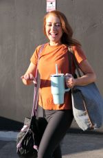 ALYSON HANNIGAN Leaves DWTS Rehearsals in Los Angeles 10/26/2023