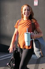 ALYSON HANNIGAN Leaves DWTS Rehearsals in Los Angeles 10/26/2023