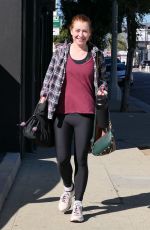 ALYSON HANNIGAN Leaves DWTS Rehersal in Los Angeles 10/20/2023