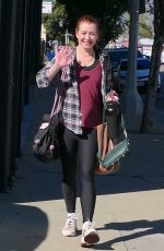 ALYSON HANNIGAN Leaves DWTS Rehersal in Los Angeles 10/20/2023