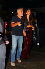 AMAL and George CLOONEY Out for Dinner at Scalinatella Italian Restaurant in New York 09/29/2023