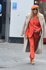 AMANDA HOLDEN Arrives at Global Radio Studios in London 10/31/2023