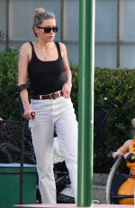 AMBER HEARD Takes Her Daughter to a Park in Madrid 10/01/2023