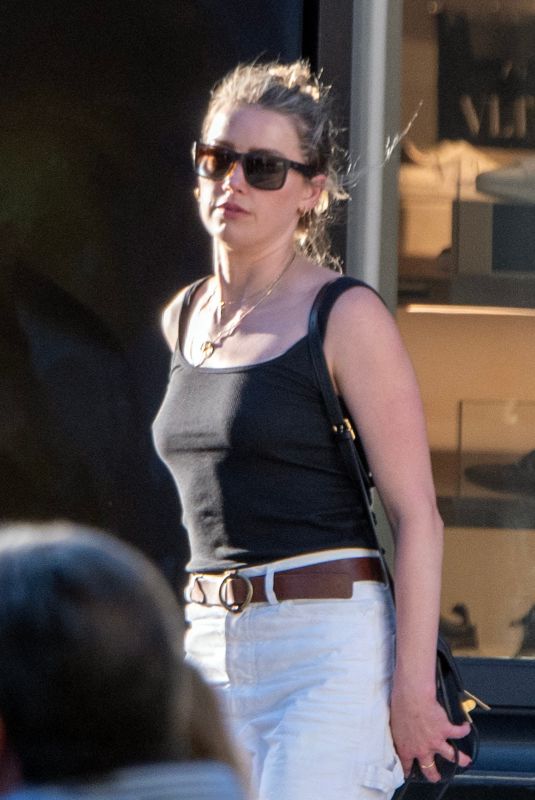 AMBER HEARD Takes Her Daughter to a Park in Madrid 10/01/2023