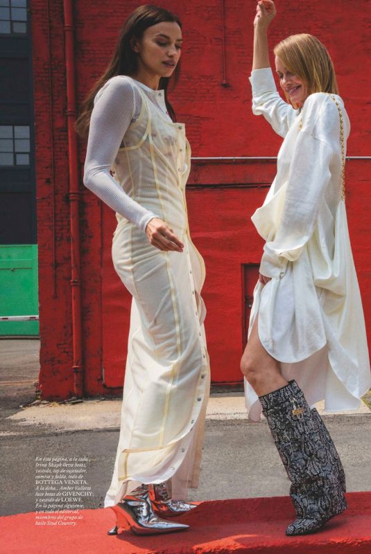 AMBER VALLETA and IRINA SHAYK for Vogue Spain, October 2023