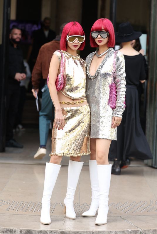 AMI and AYA SUZUKI at Rabanne Womenswear Spring/Summer 2024 Show at Paris Fashion Week 09/28/2023