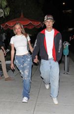 ANASTASIA KARANIKOLAOU and Jaden Hossler Leaves Bird Streets Club in West Hollywood 10/15/2023