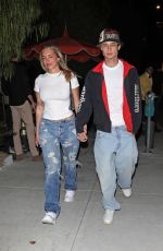 ANASTASIA KARANIKOLAOU and Jaden Hossler Leaves Bird Streets Club in West Hollywood 10/15/2023
