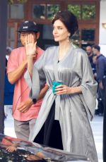ANGELINA JOLIE Heading to the Set of Maria Callas Biopic Near Athens 10/14/2023