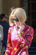 ANNA WINTOUR Leaves Her Hotel in Paris 10/01/2023