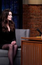ANNE HATHAWAY at Late Night with Seth Meyers 10/05/2023