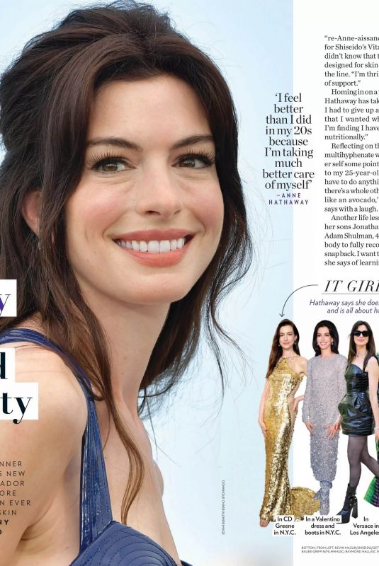 ANNE HATHAWAY in People Magazine, October 2023
