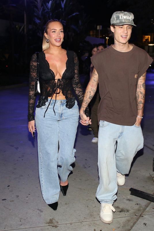 ANSTASIA KARANIKOLAOU and Jayden Hossler Arrives at Sza Concert in Los Angeles 10/24/2023