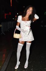 ANYA LAWRENCE Arrives at Seel Street Venue for Halloween Party Cast in Líverpool 10/30/2023