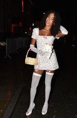 ANYA LAWRENCE Arrives at Seel Street Venue for Halloween Party Cast in Líverpool 10/30/2023