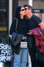 APRIL LOVE GEARY Out Shopping at Sephora Store on Broadway in New York 10/23/2023