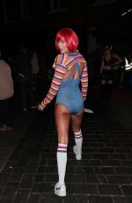 ARABELLA CHI Arrives at Hallowzeem Party at Gaucho in London 01/27/2023