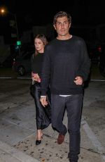 ASHLEY BENSON and Brandon Davis Out for Dinner at Craig