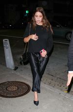 ASHLEY BENSON and Brandon Davis Out for Dinner at Craig